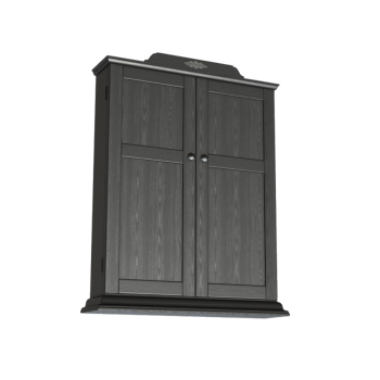 Modern Simple Black Solid Wood Cabinet 3D Model