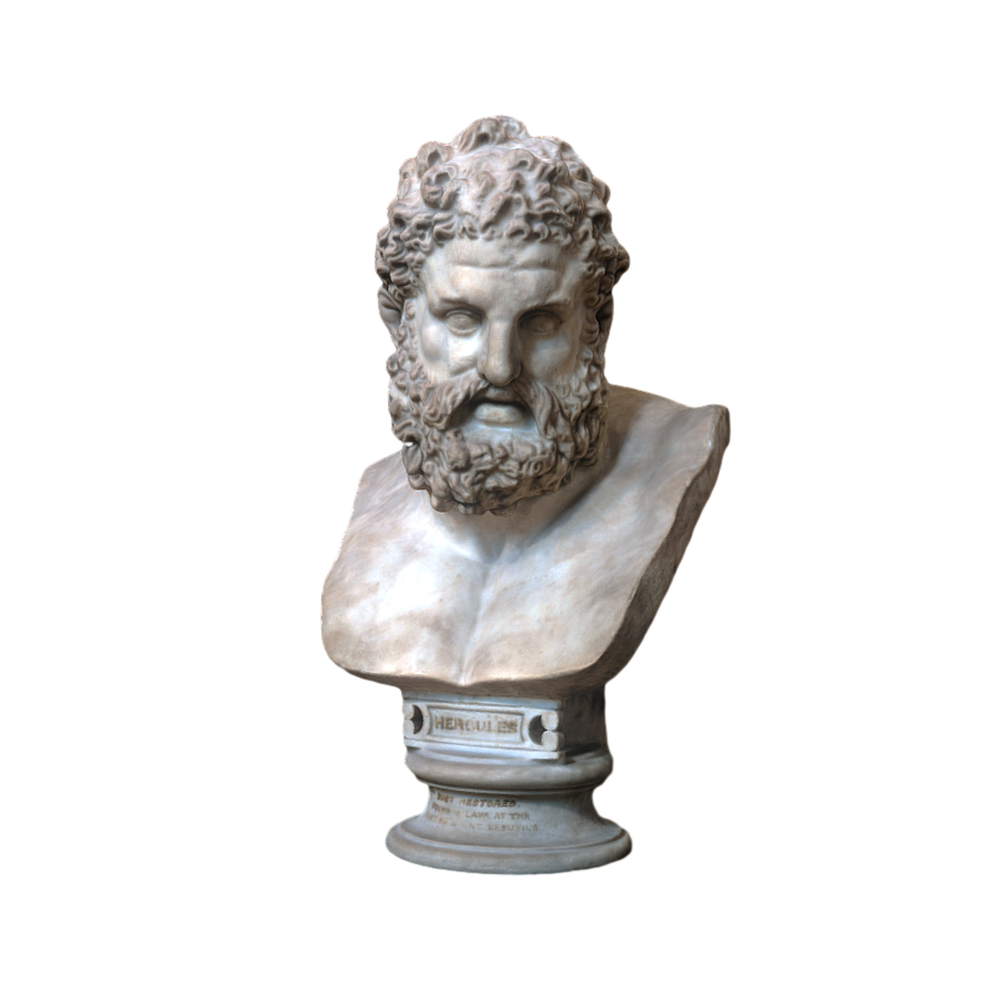 Hercules Bust Sculpture 3D Model