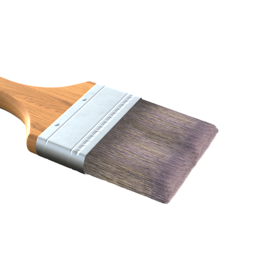 Realistic Paint Brush 3D Model