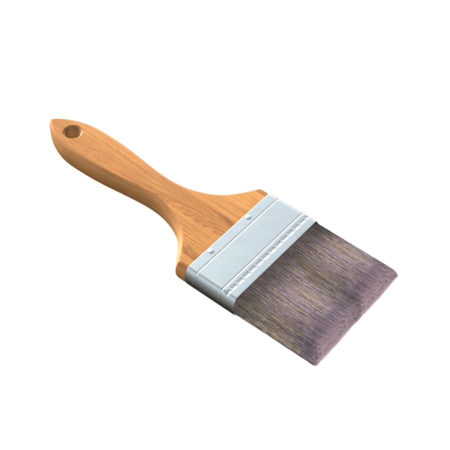 Realistic Paint Brush 3D Model