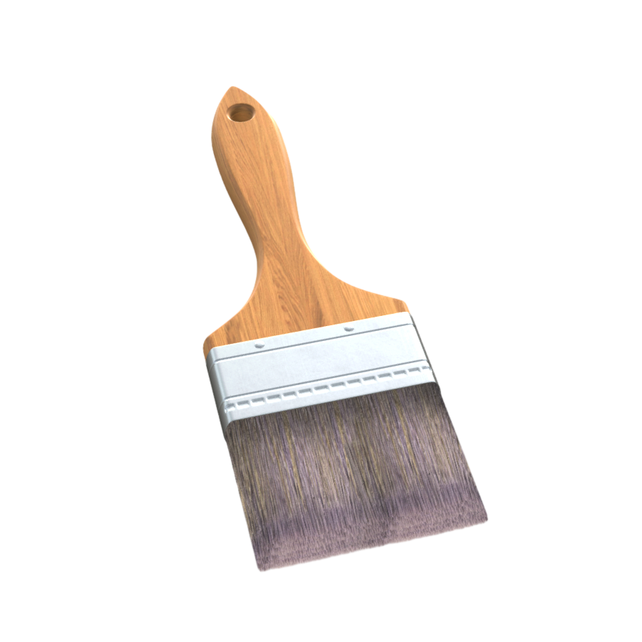 Realistic Paint Brush 3D Model