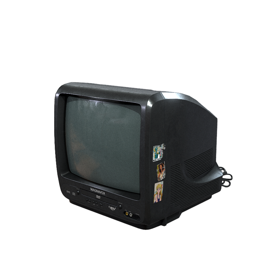 Retro vintage TV 3D model