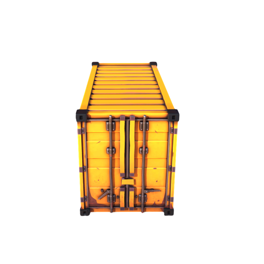 Yellow Container 3D Model