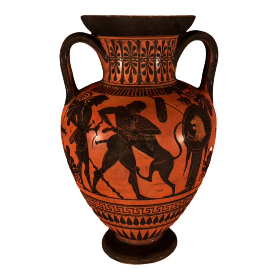 Ancient Greek Pottery Bottle 3D Model