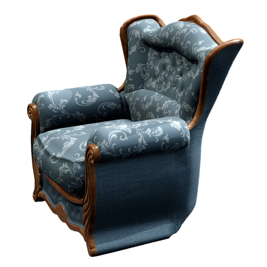 Classical European sofa chair 3D model
