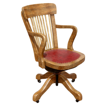 Retro solid wood swivel chair 3D model