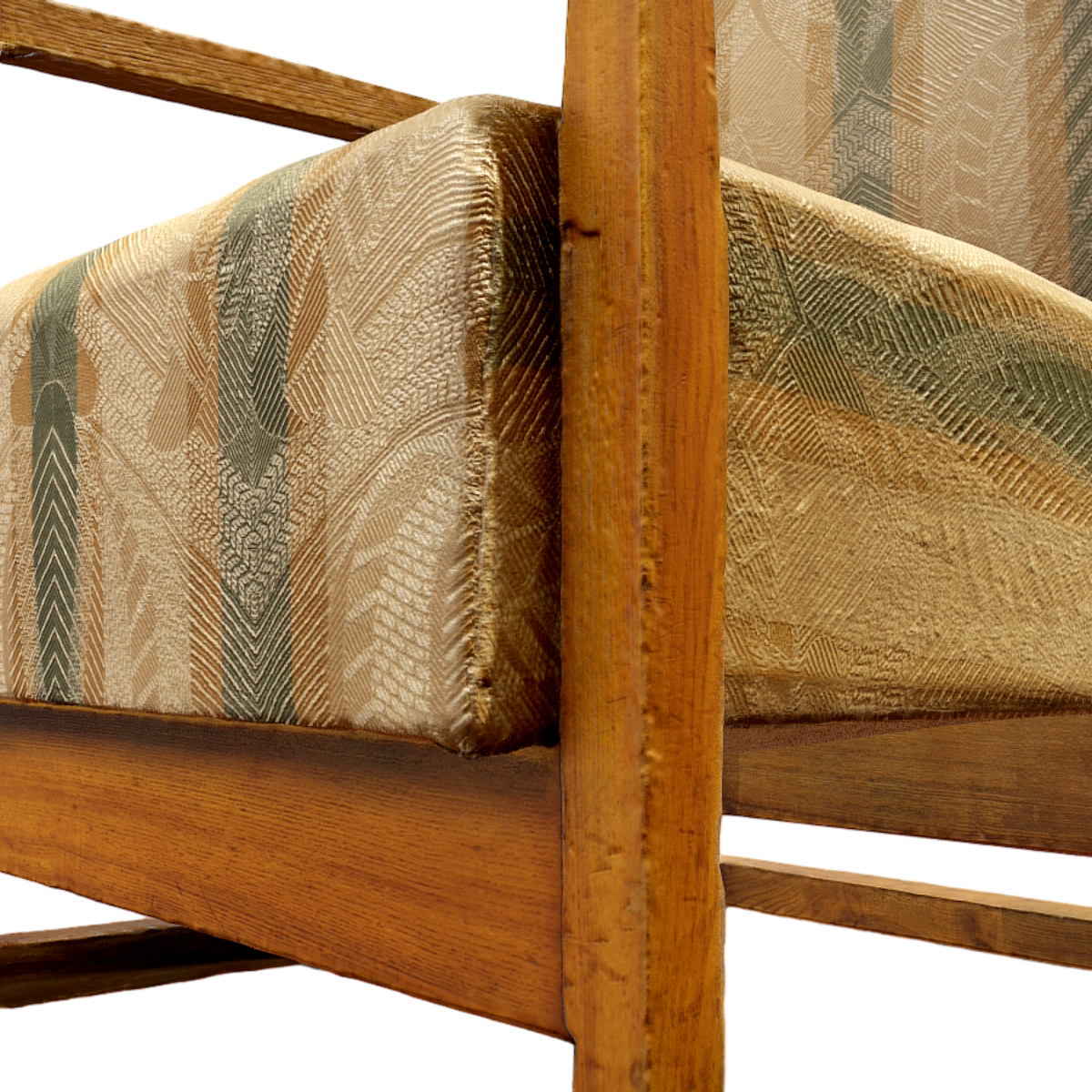 Retro Solid Wood Chair 3D Model