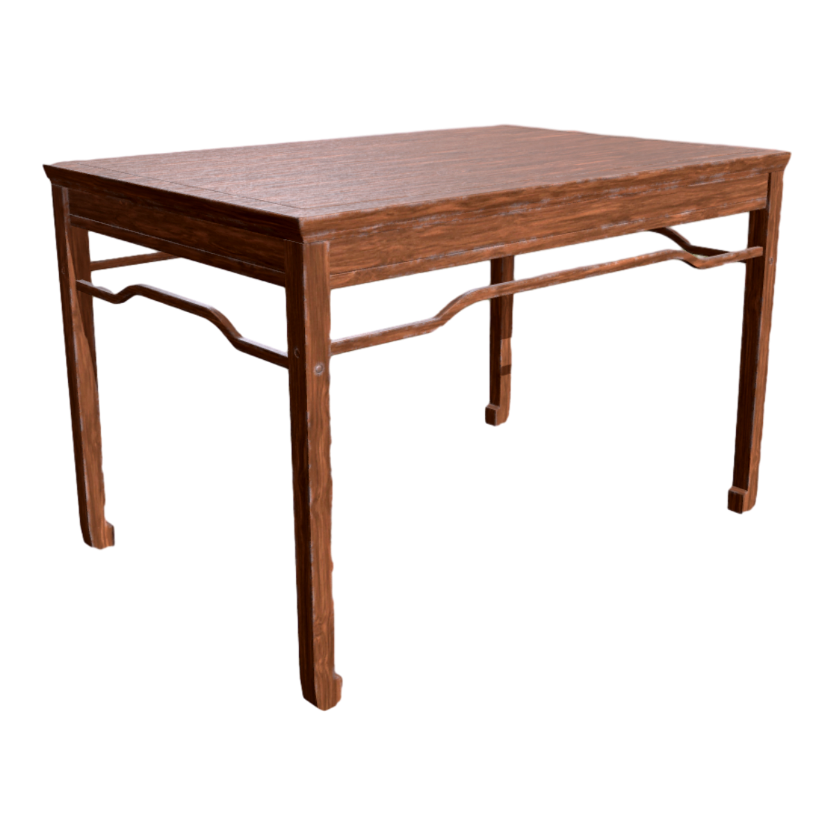 Chinese solid wood table 3D model