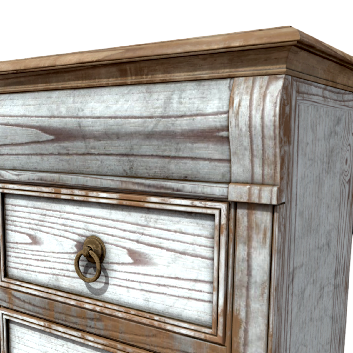 Make old bedside table 3D model