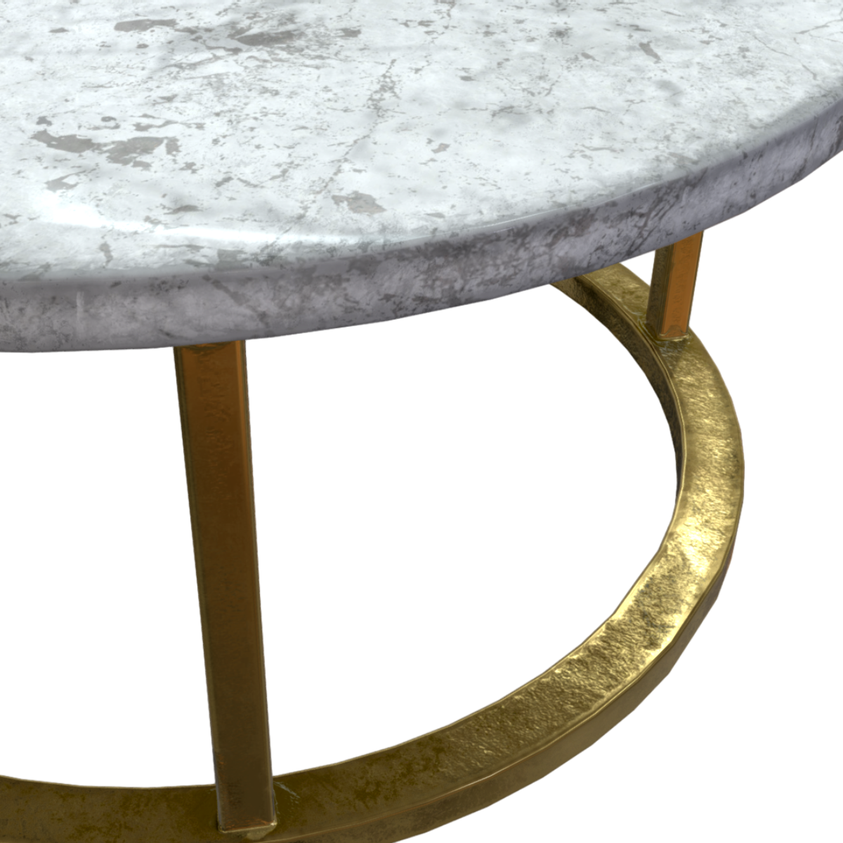 Round Marble Table 3D Model