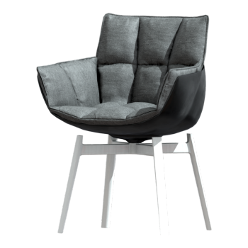 Modern Fabric Backrest Chair 3D Model