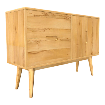 Solid wood storage cabinet 3D model