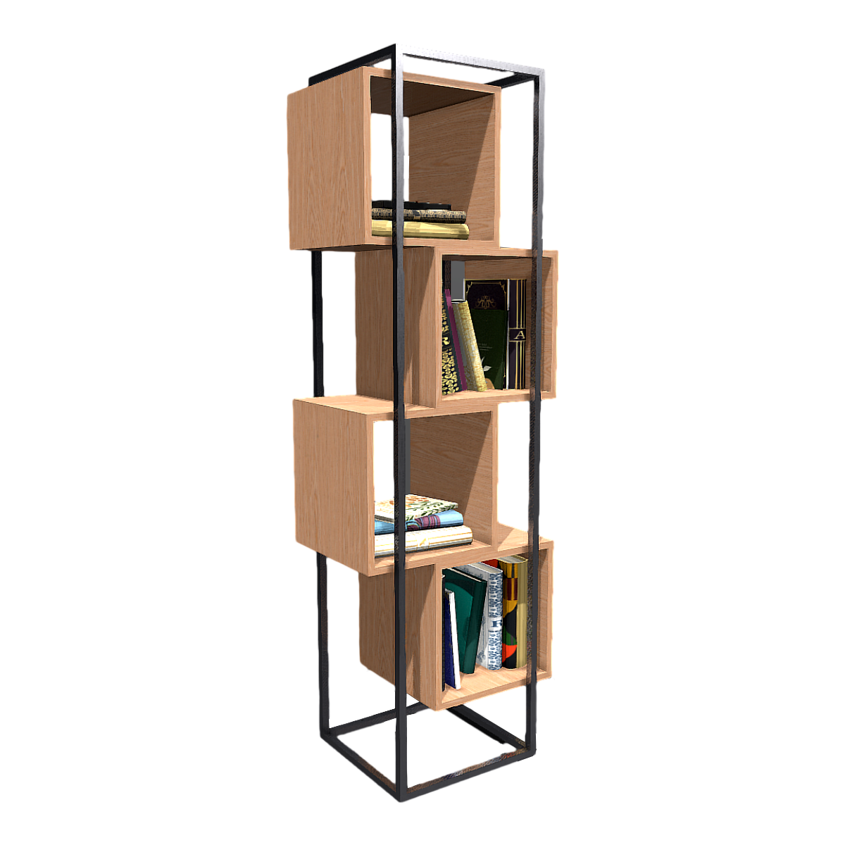 Solid wood shelf 3D model