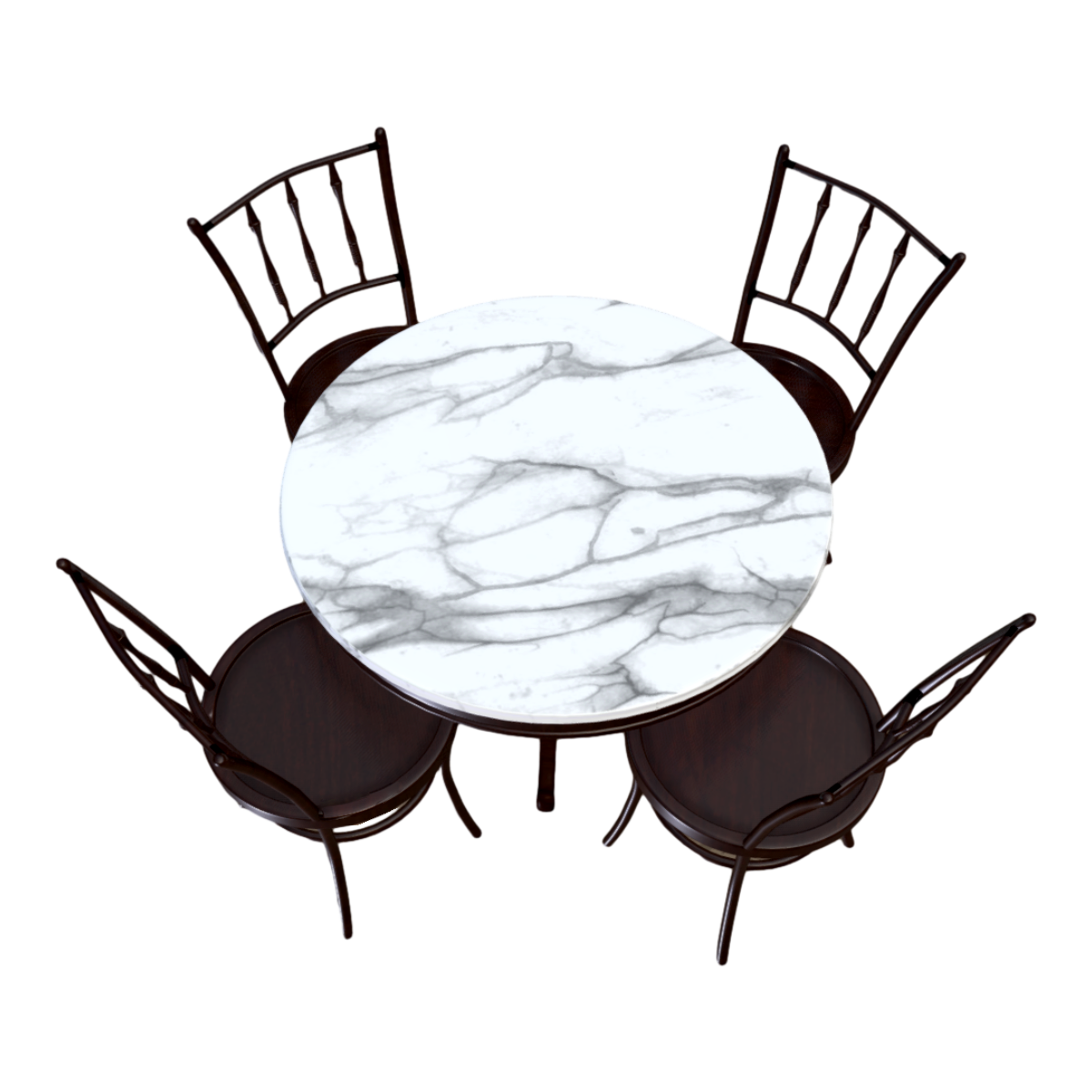 Solid wood Chinese dining table 3D model