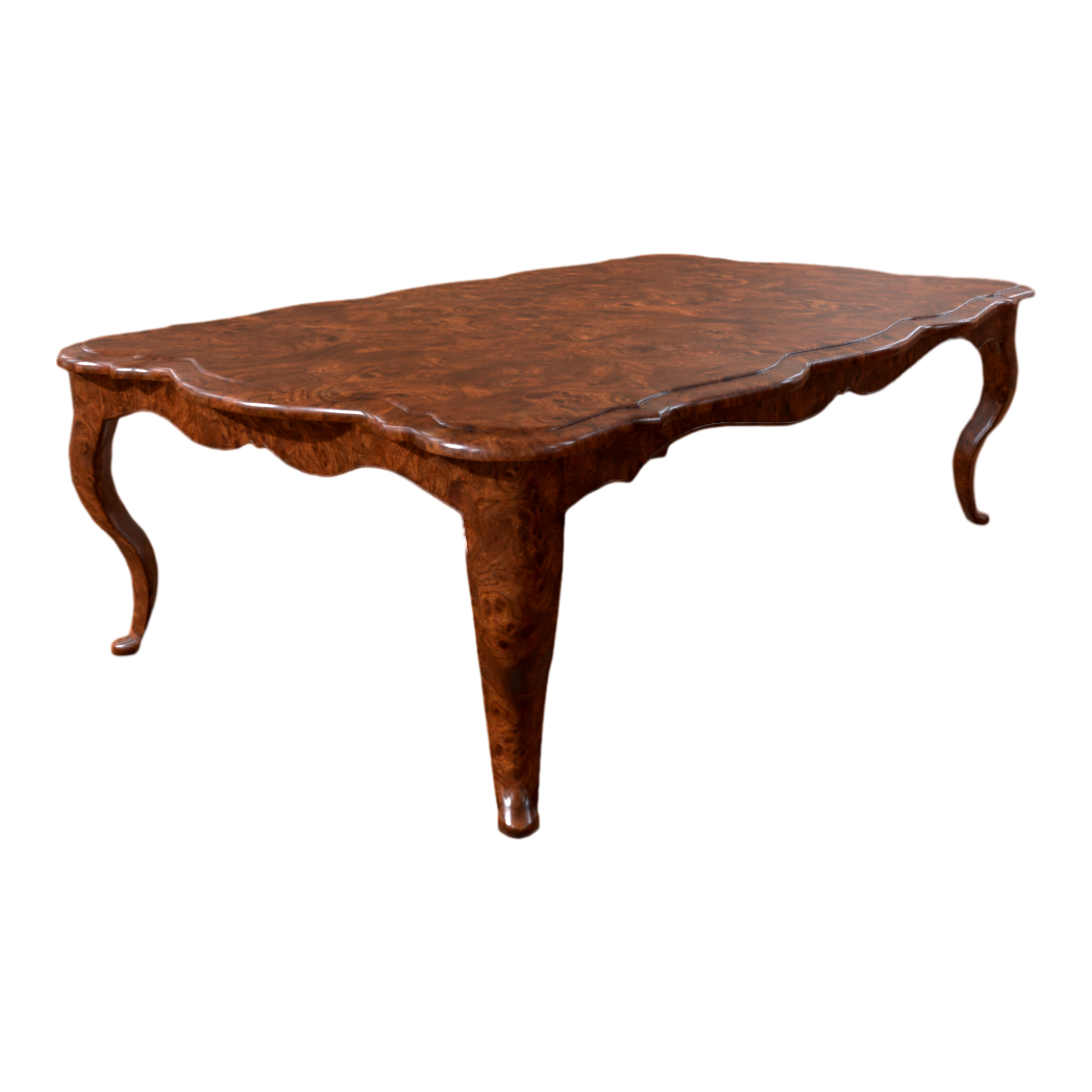 Chinese retro solid wood table 3D model