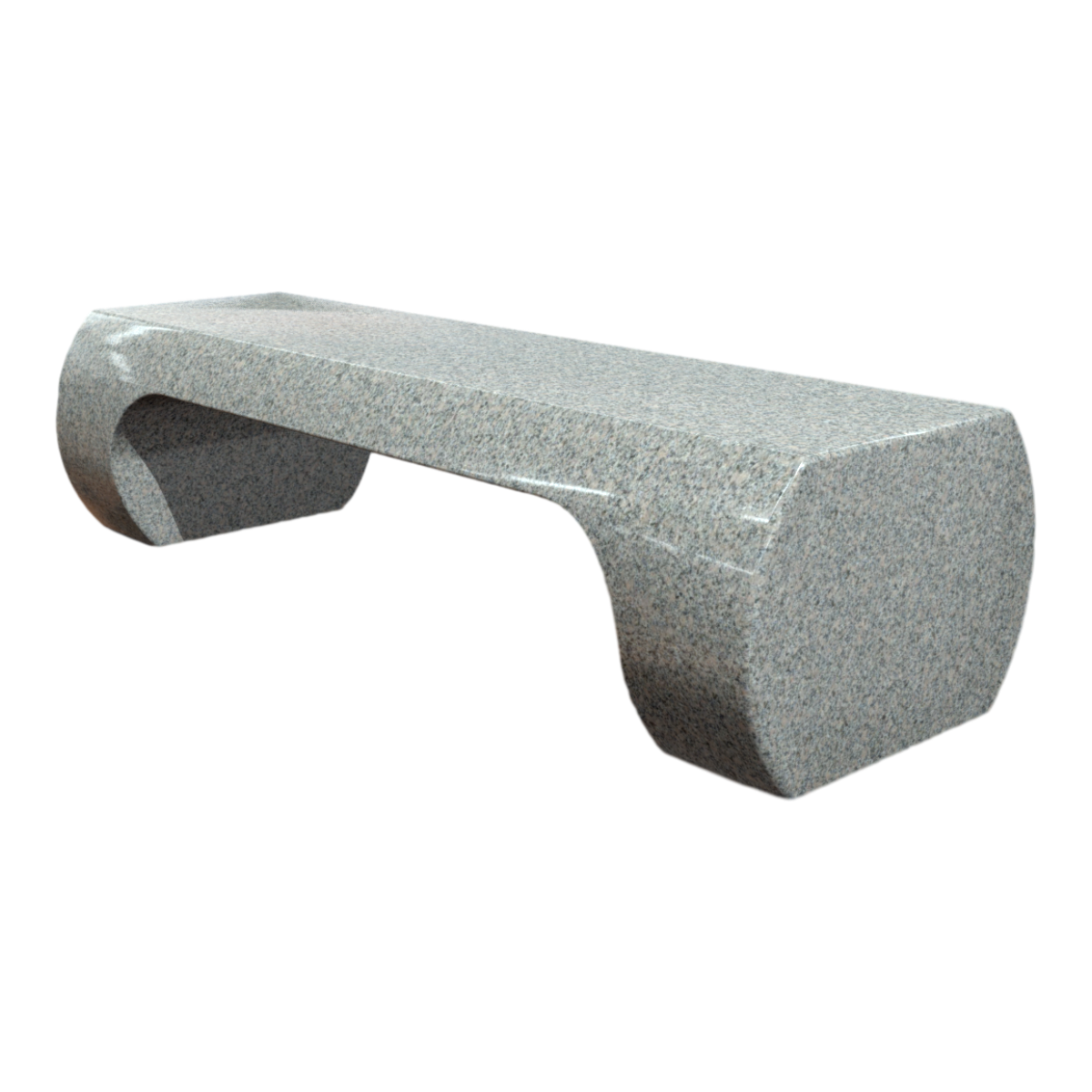 Granite chair 3D model