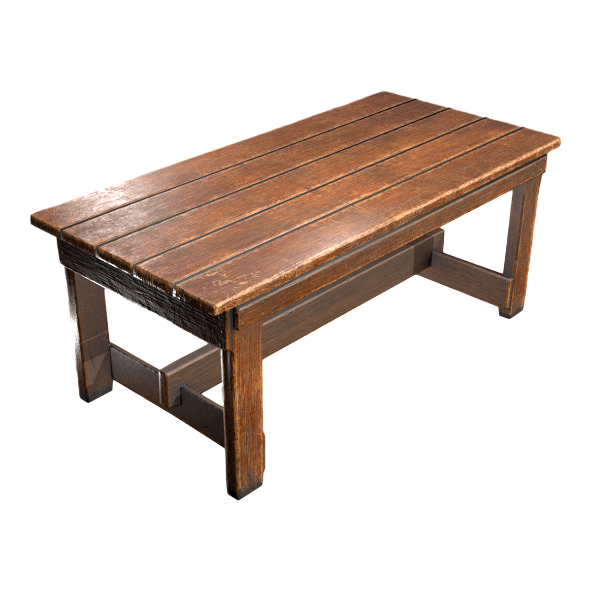 Do old wood table 3D model