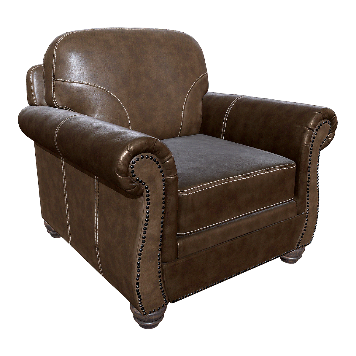 American leather sofa 3D model