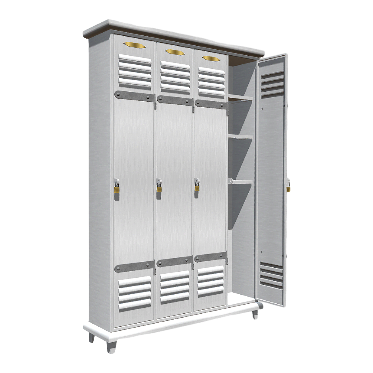 Plastic locker 3D model