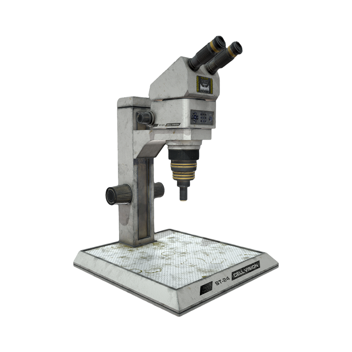 Make old microscope 3D model