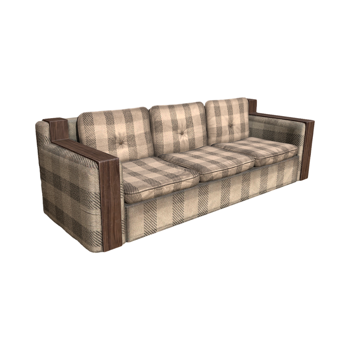 Retro American sofa 3D model