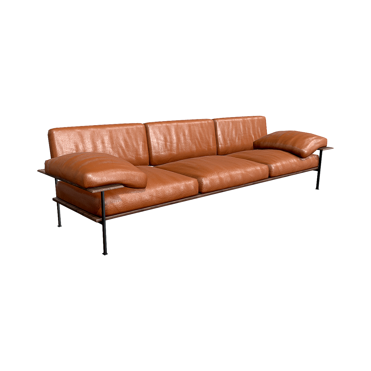 American leather sofa 3D model