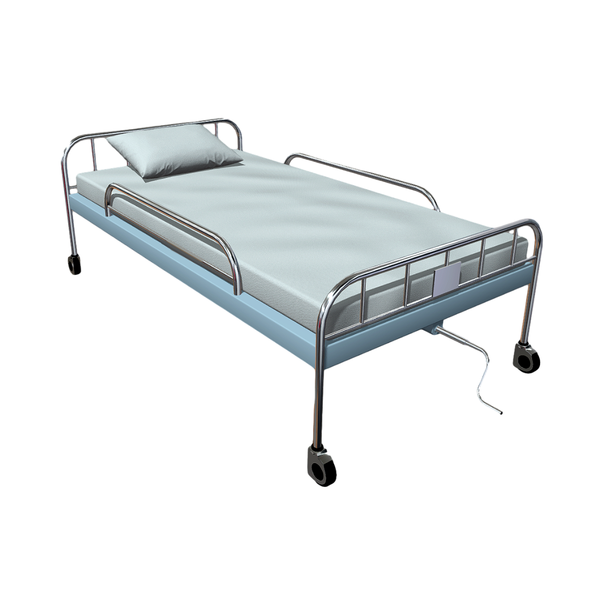Medical movable bed 3D model