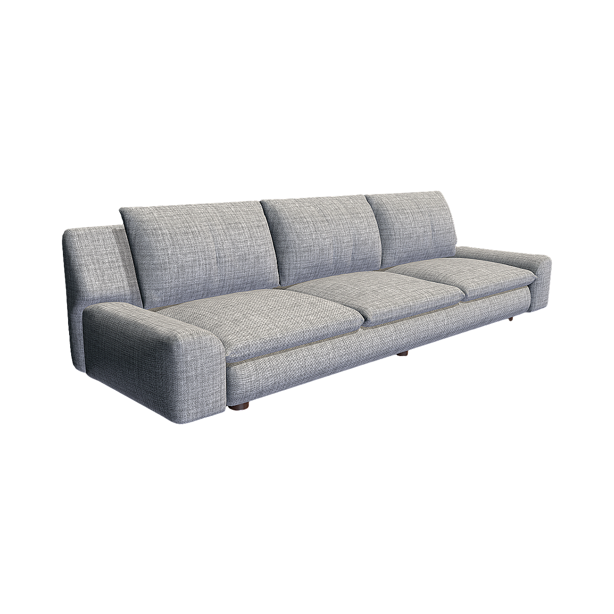 Minimalist Nordic style fabric sofa 3D model