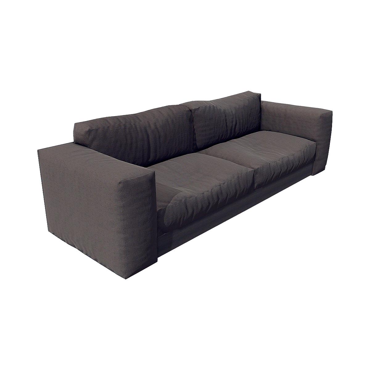 Nordic minimalist fabric sofa 3D model