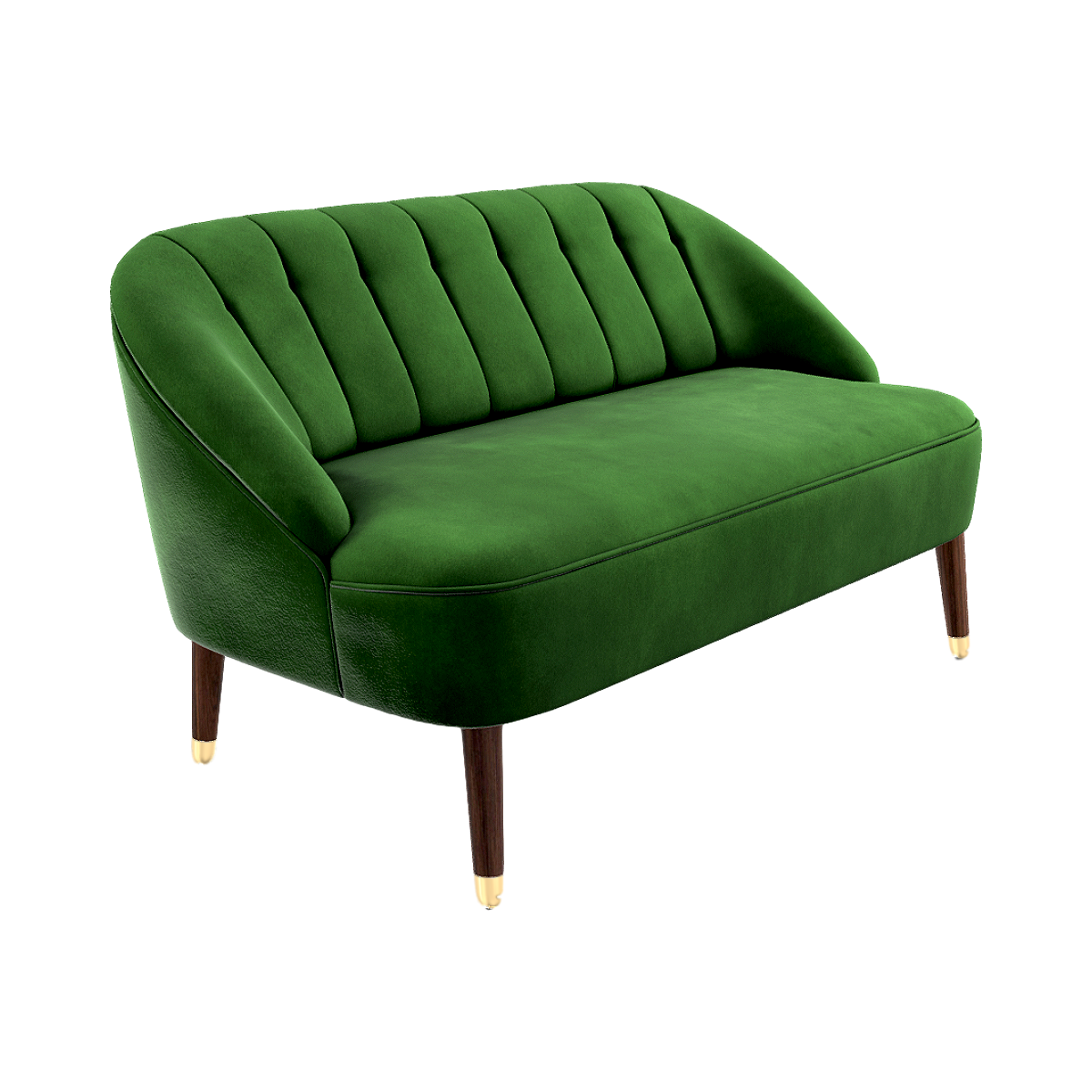 Italian multi-person flannel sofa 3D model