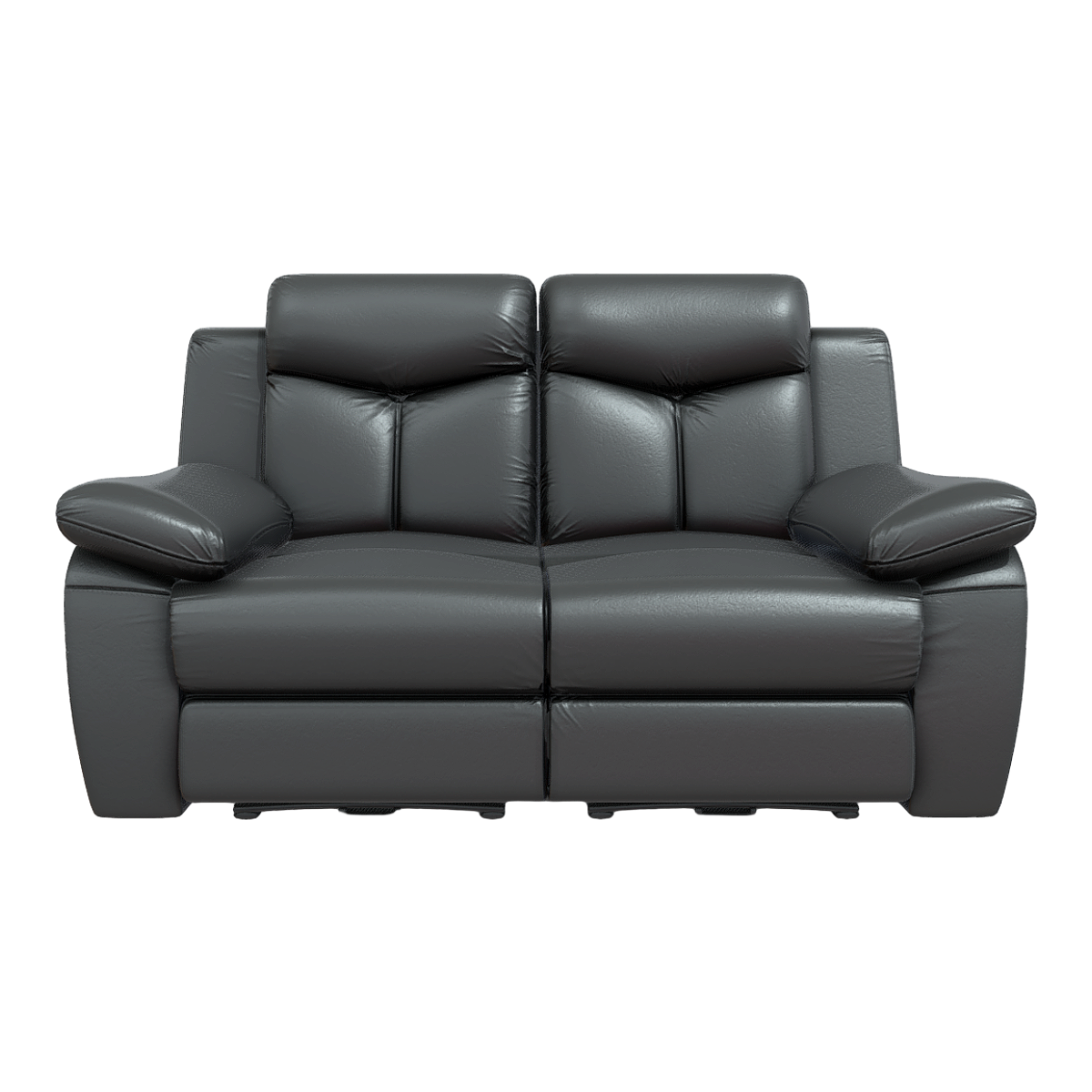 Leather double electric sofa 3D model