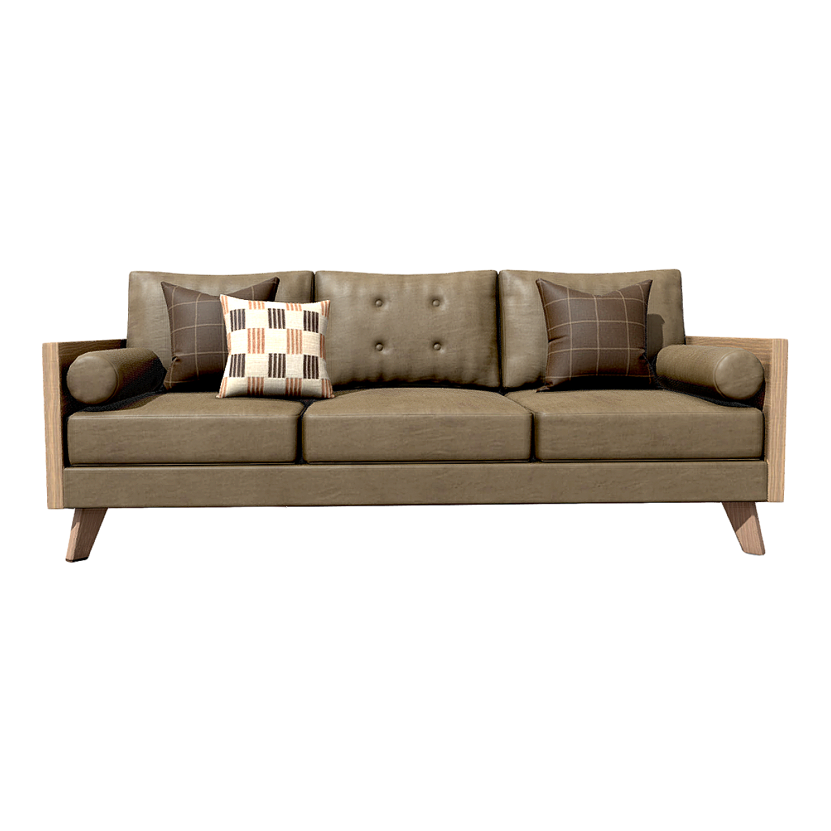 Japanese fabric multi-seat sofa 3D model