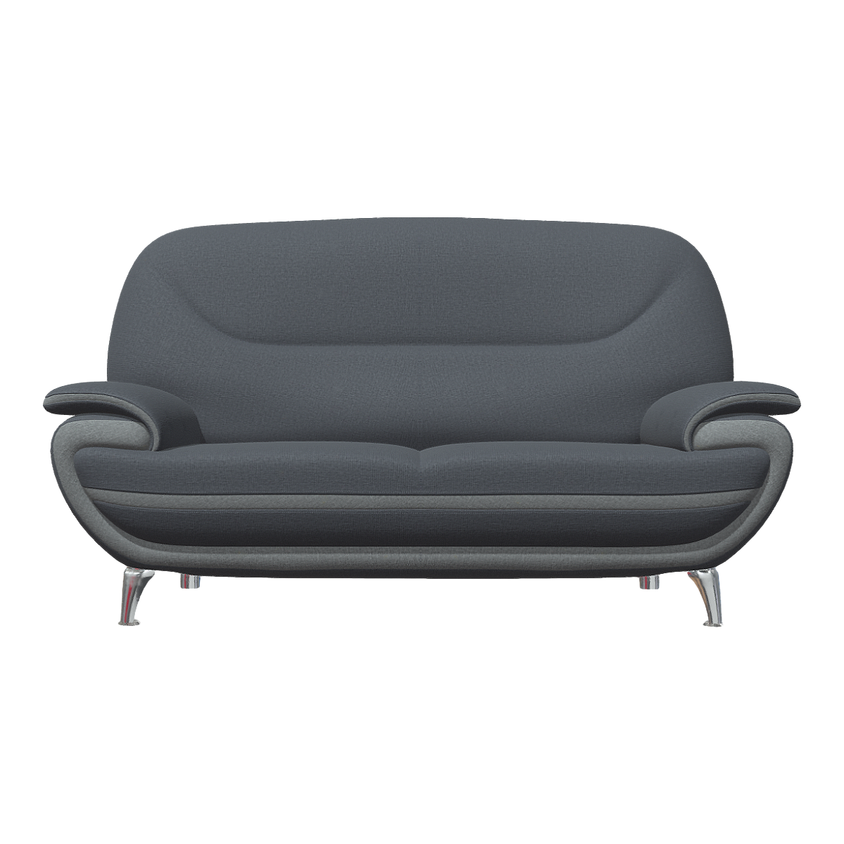 Modern minimalist multi-person tall sofa 3D model