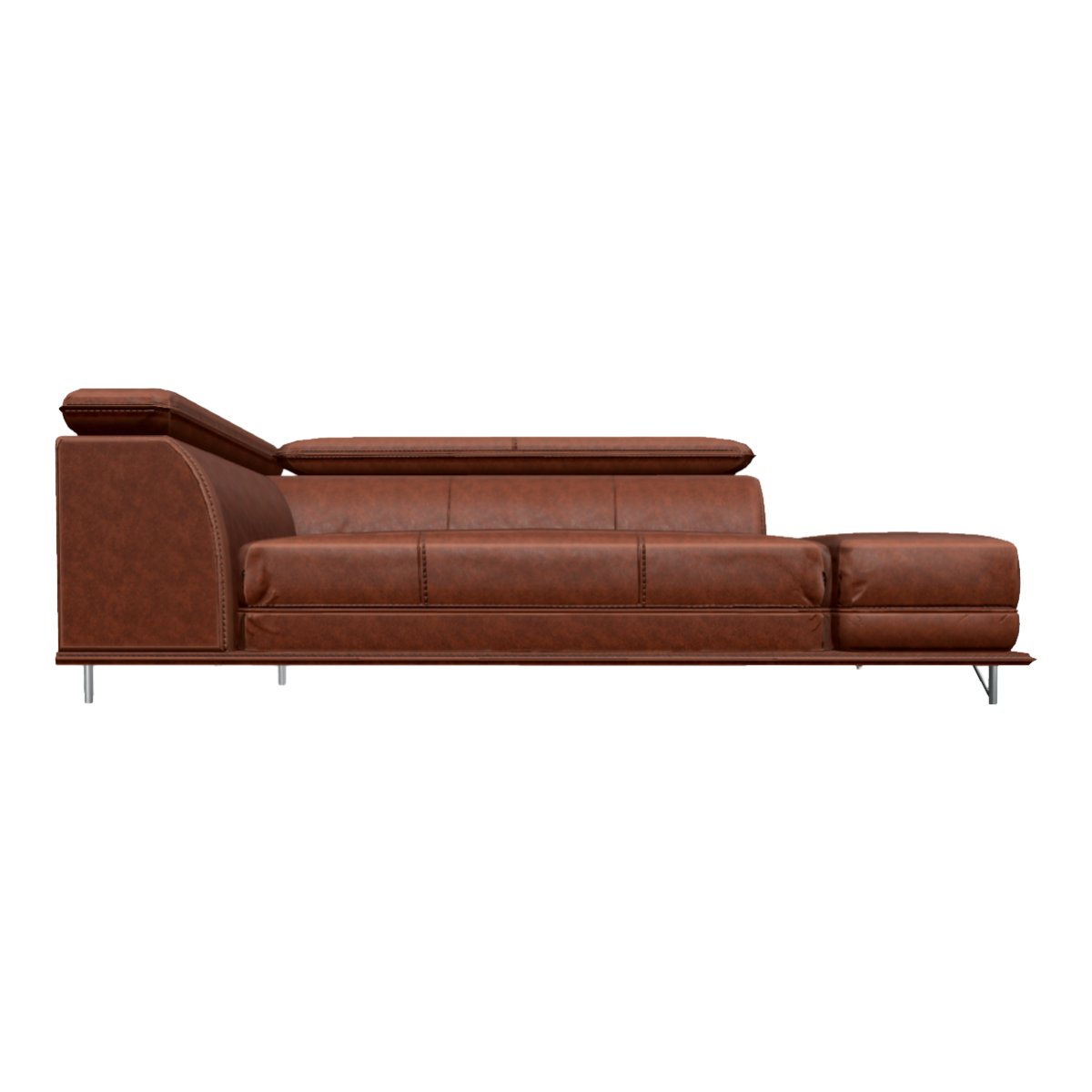 Italian leather corner sofa 3D model