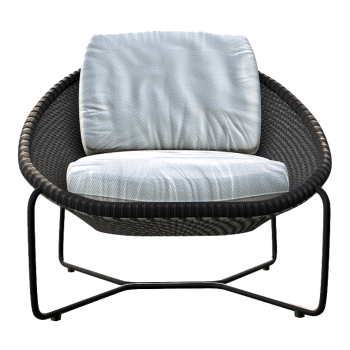 Modern Simple Rattan Backrest Chair 3D Model