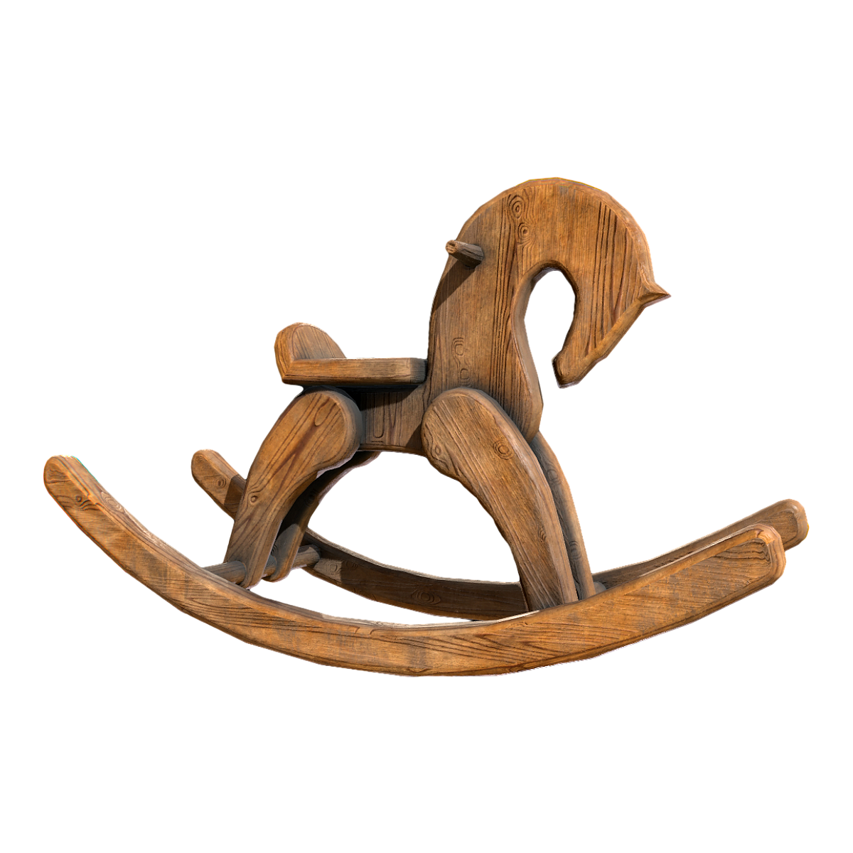 Children's multi-functional wooden rocking chair