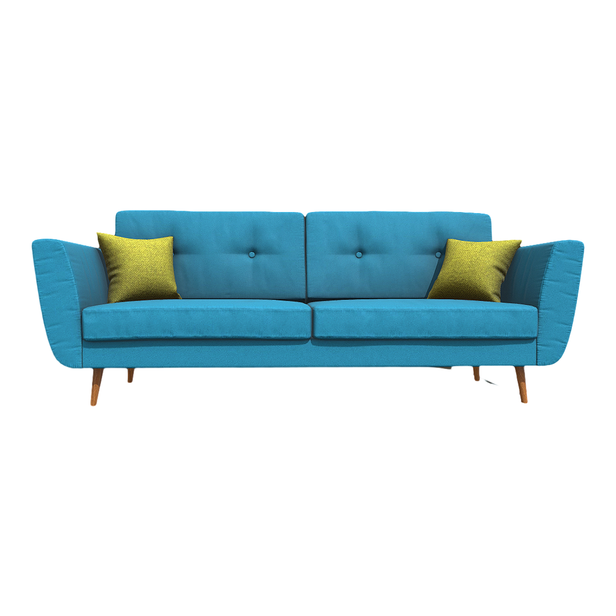 Modern Nordic Simple Lake Blue Fabric Sofa
