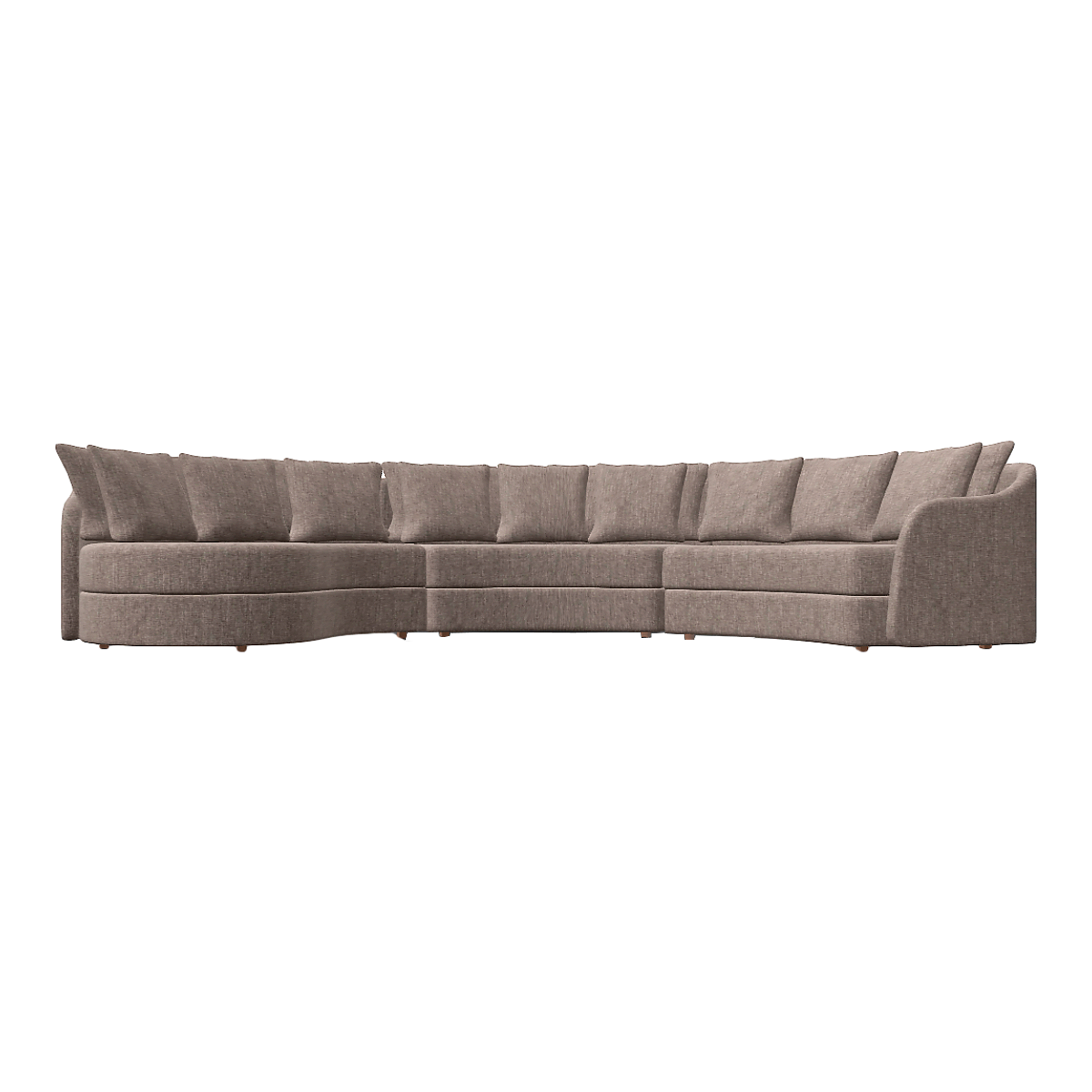 Minimalist Large Apartment Grey Nordic Fabric Loop Sofa