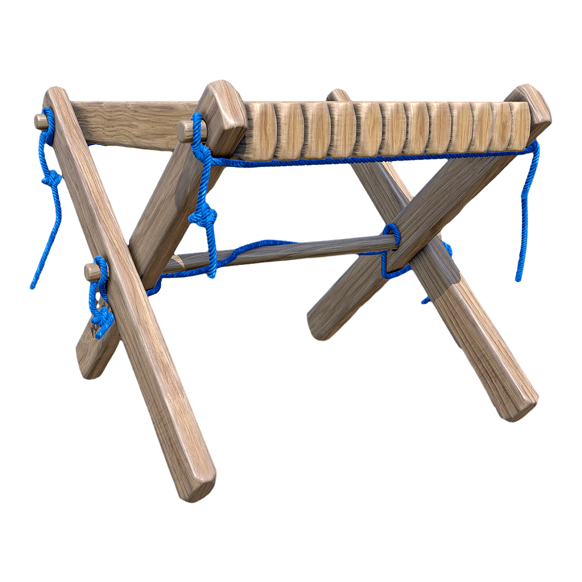 Outdoor solid wood foldable small bench