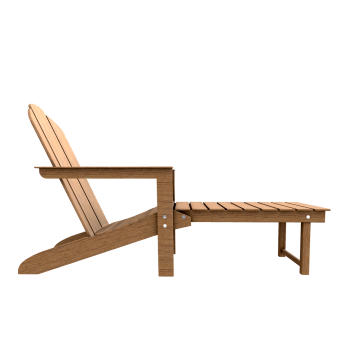 Outdoor Simple Solid Wood Beach Lounge Chair