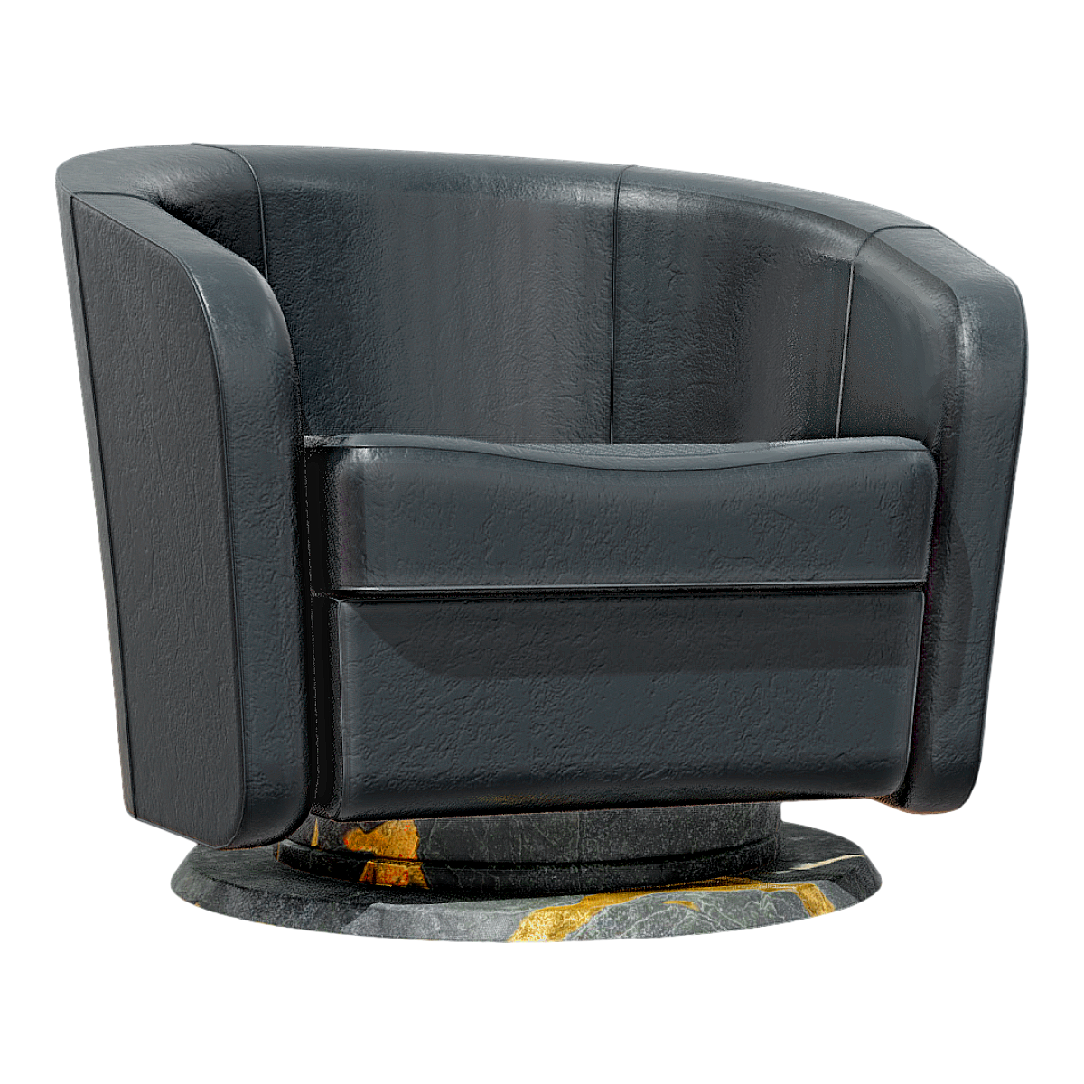 Nordic Light Luxury Leather Single Sofa Chair