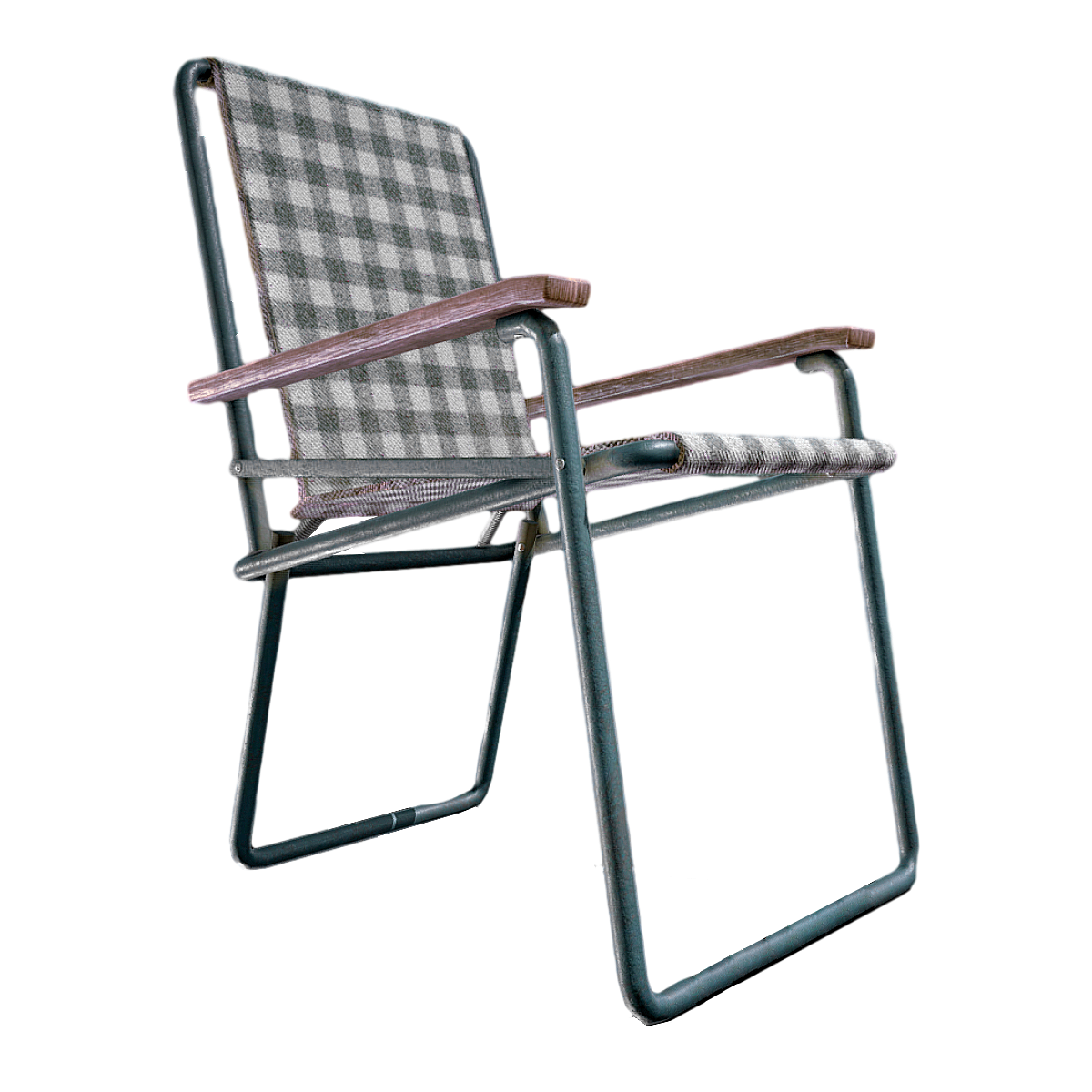 Outdoor retro distressed folding chair