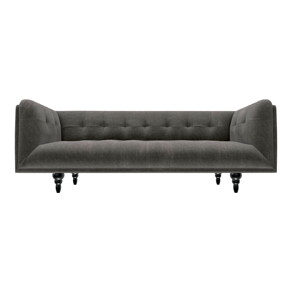 European-style simple gray fabric sofa