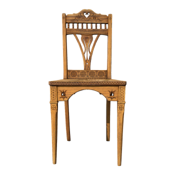 A Zakopane-style chair from the Tatra Museum