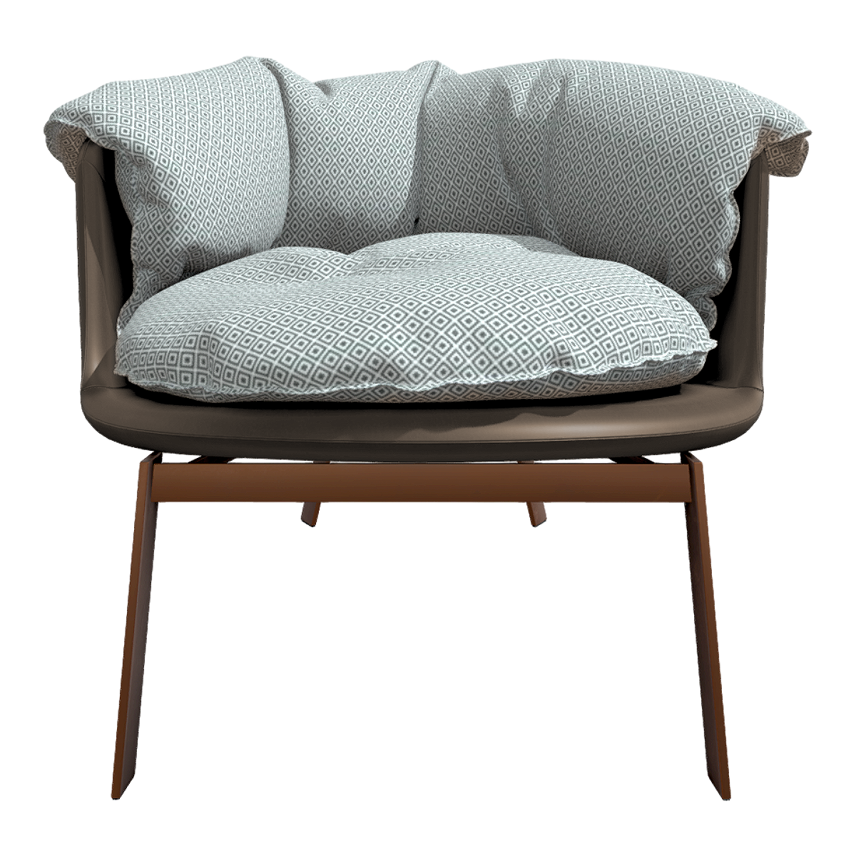 Nordic Simple Light Luxury Casual Leather Backrest Chair