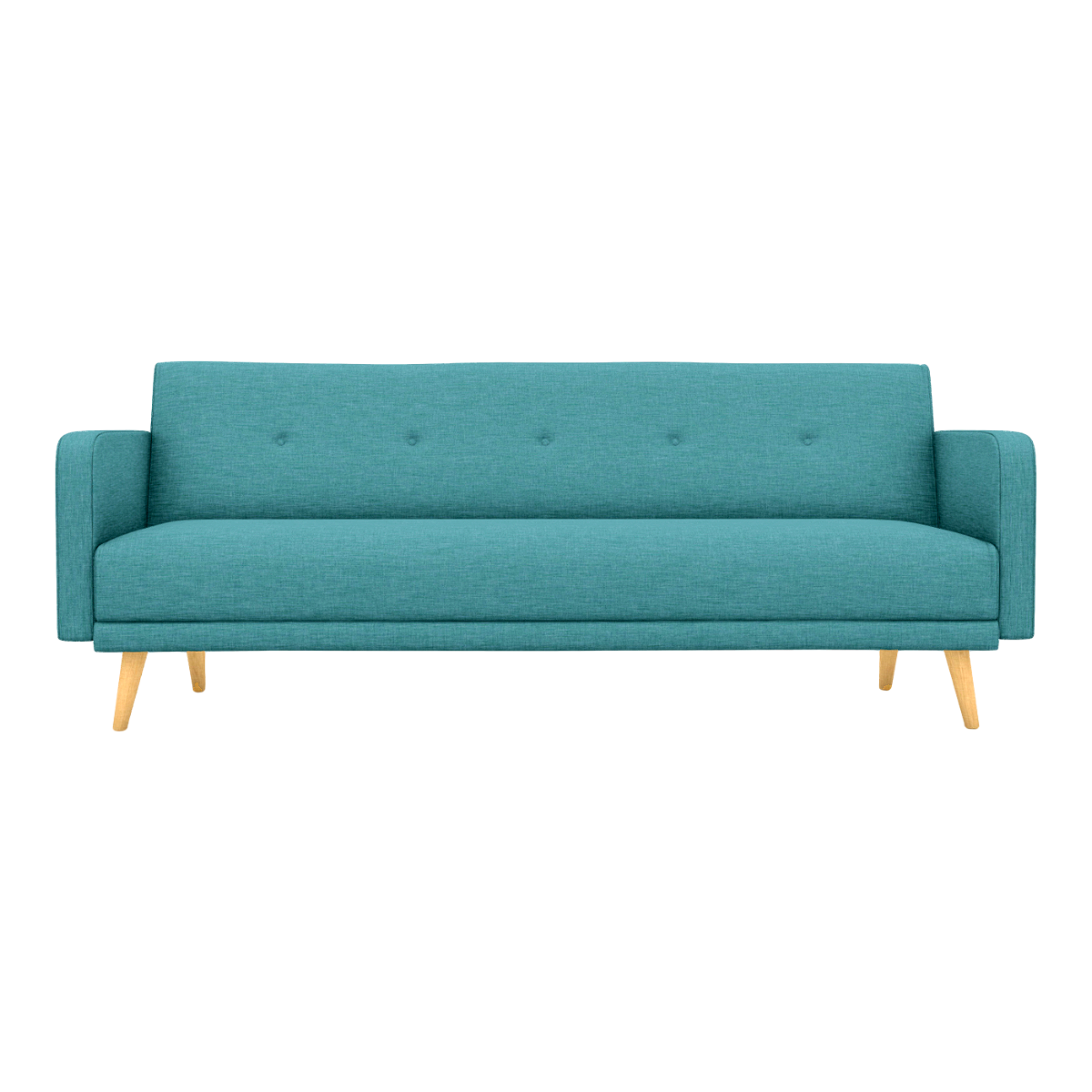 Modern Nordic Simple Gem Green Fabric Straight Sofa