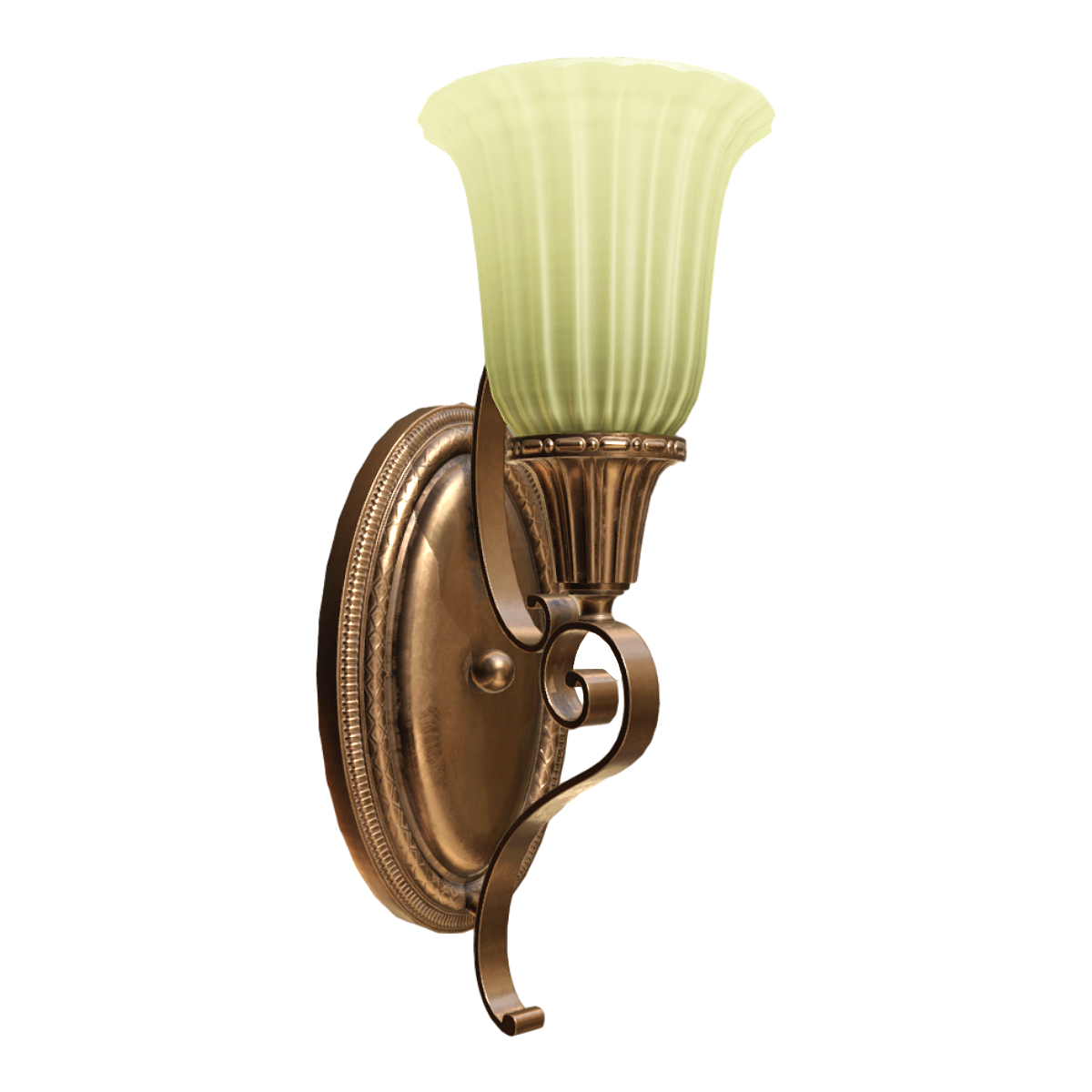 Vintage old American iron wall lamp bedside lamp