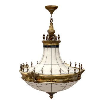 Retro American ceiling lamp living room long chandelier