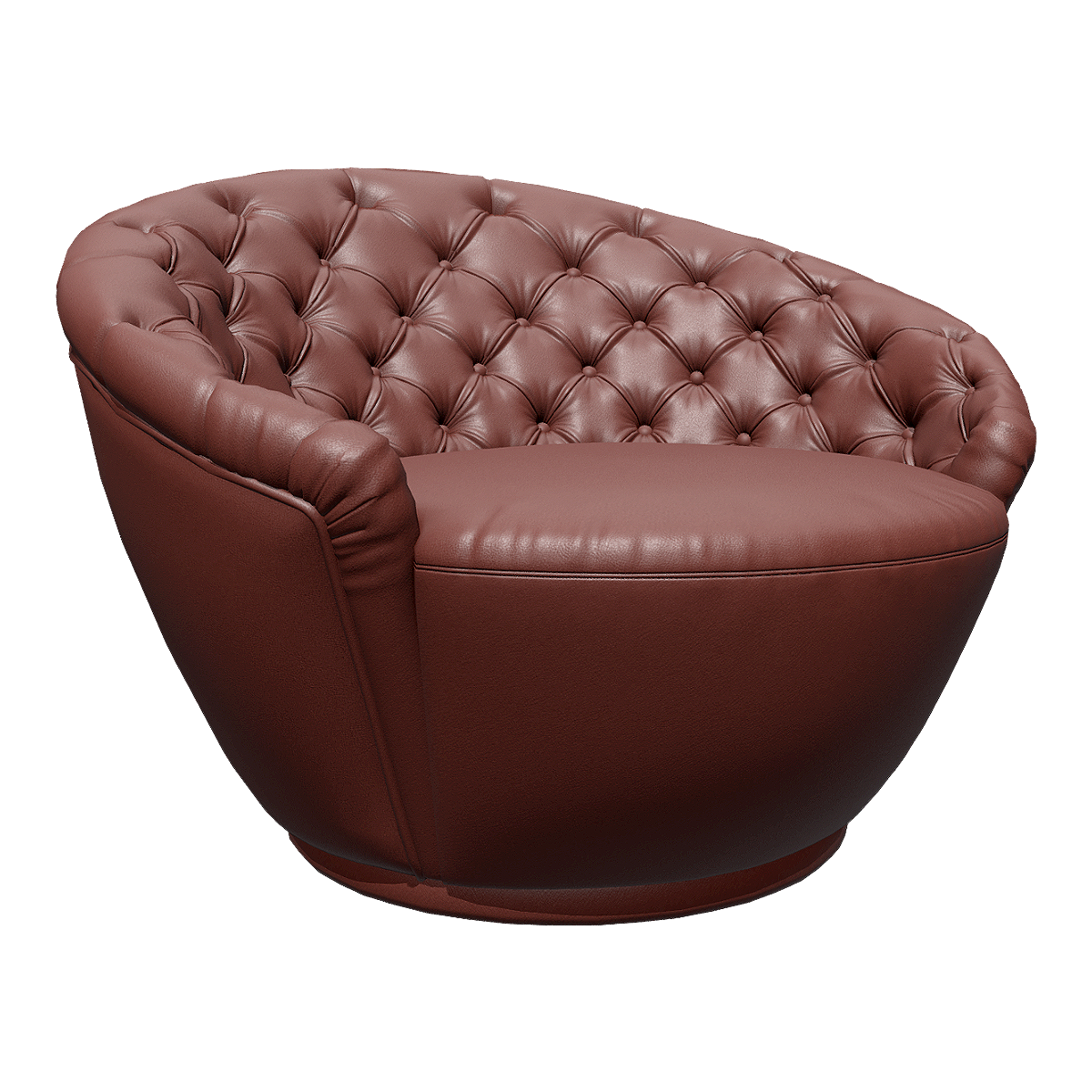 Italian VISIONNAIRE Light Luxury Single Leather Sofa