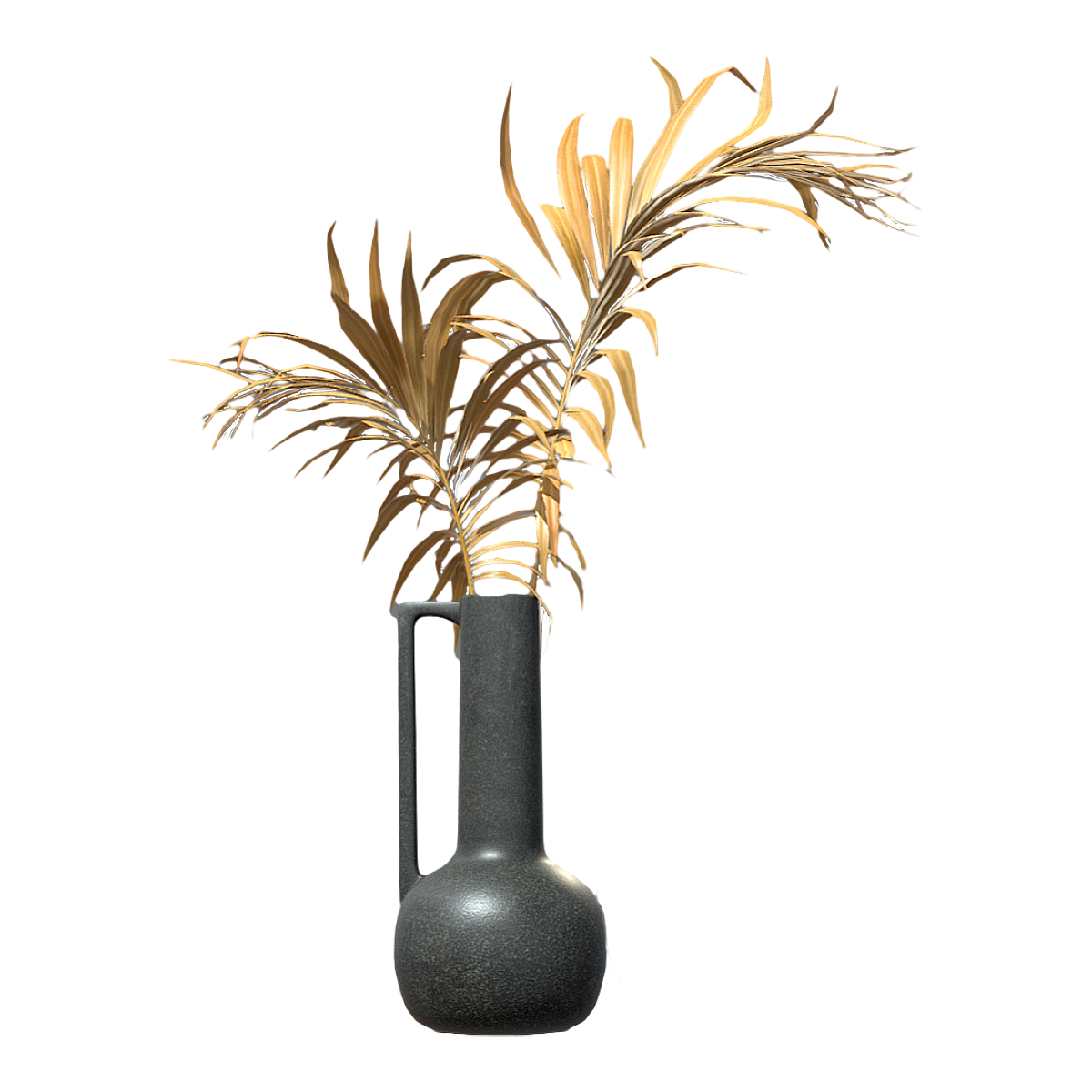 Advanced Feeling Quiet Wind Black Pottery Jar Vase Ornaments